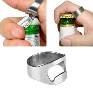 Finger Ring Bottle Opener Silver