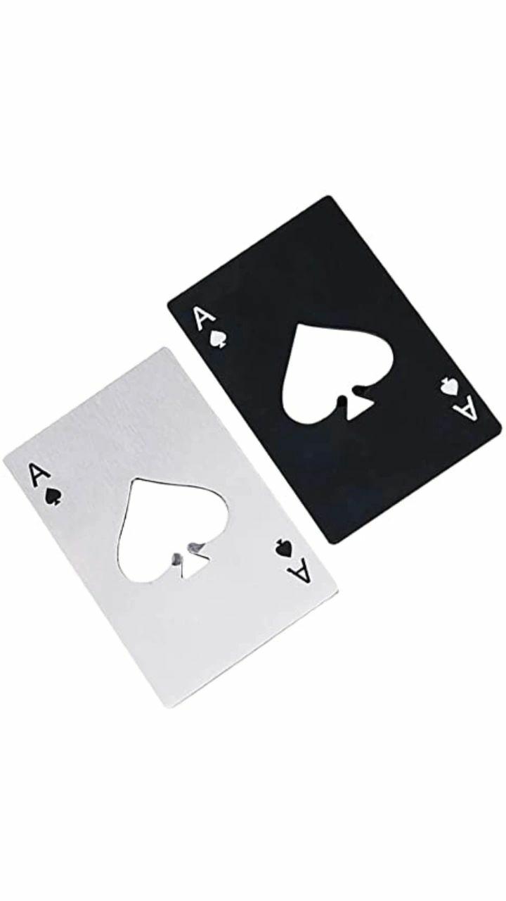 Ace Of Spades Card Bottle Opener (2 pcs)