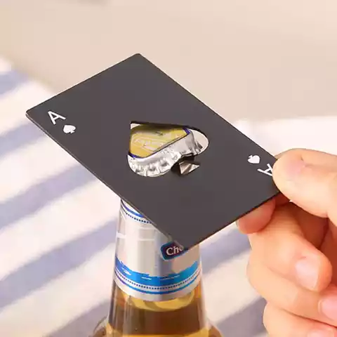 Ace Of Spades Card Bottle Opener (2 pcs)